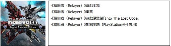 Relayer豪华版内容有什么 Relayer游戏预购特典内容一览