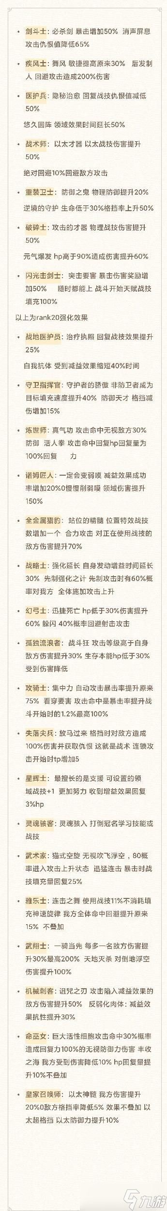 《异度之刃3》全职阶精通技能汇总_异度之刃