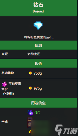 《星露谷物语》钻石作用介绍_星露谷物语