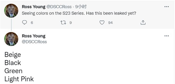 三星Galaxy S23外观曝光：四款配色 6.1英寸的小屏旗舰