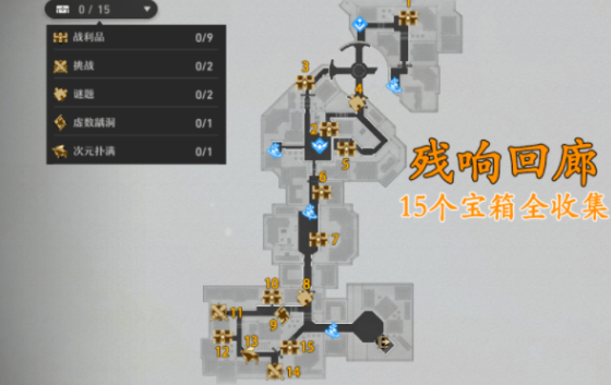 崩坏星穹铁道残响回廊15个宝箱位置大全