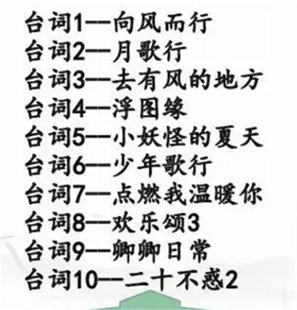 汉字找茬王连线热播剧攻略