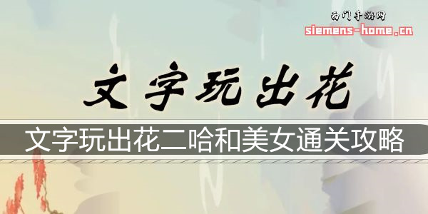 文字玩出花二哈和美女通关攻略