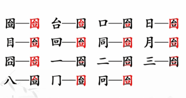 汉字找茬王找字囼攻略