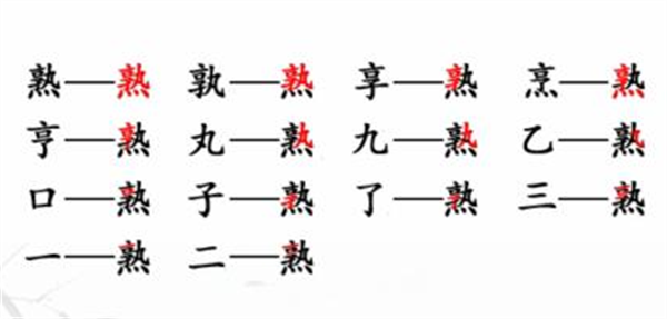 汉字找茬王找字熟攻略