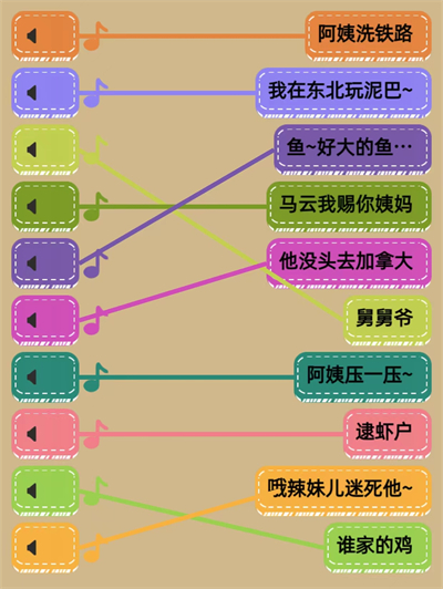 王蓝莓玩出花鉴空耳连线攻略