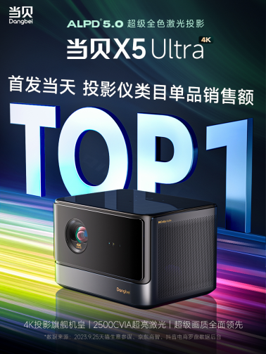 不愧是当贝X5 Ultra，首发当日即卖爆！京东、天猫双平台TOP 1！！