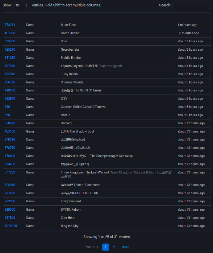 Steam国服首批过审游戏名单