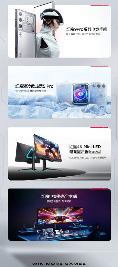 红魔MWC24发布会亮相全新电竞产品，红魔液冷散热器5 Pro引关注