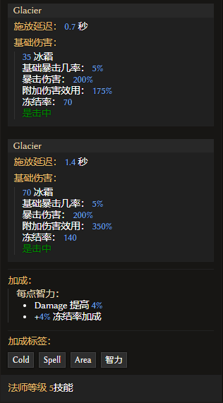 《最后纪元》法师技能冰川有什么特点