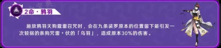 《原神》九条裟罗技能天赋命之座介绍