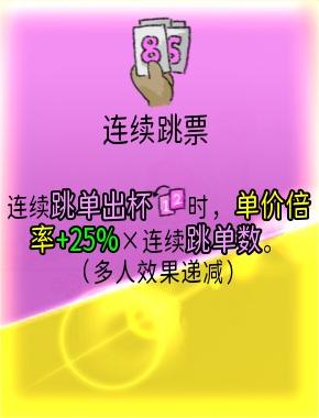 《杯杯倒满》连续跳票有什么用