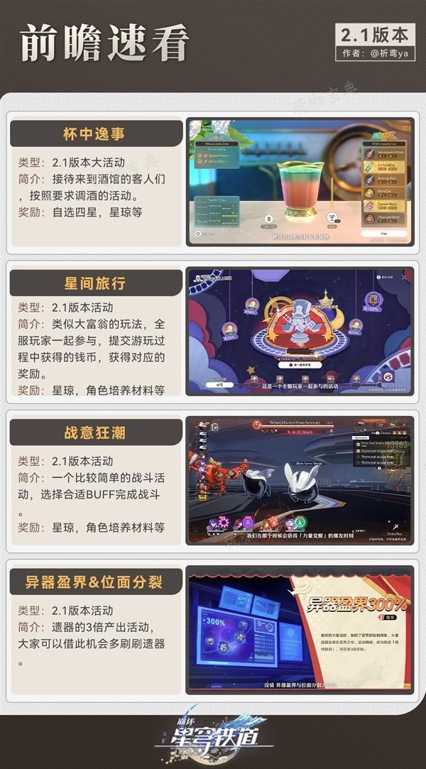 《崩坏：星穹铁道》2.1版本更新前瞻